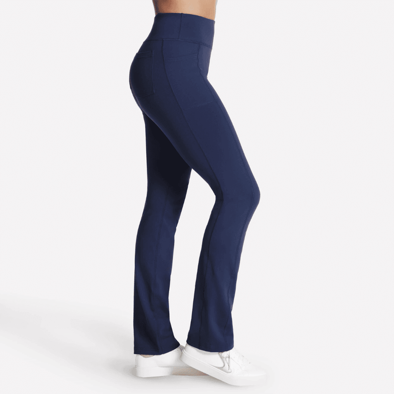 Womens Skechers Go Walk Joy Petite Straight Leg Trousers - Navy