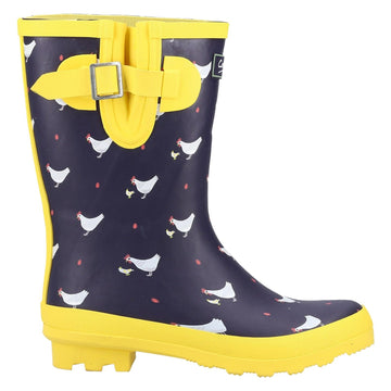Womens Cotswold Farmyard Mid Chick Wellingtons - Chick
