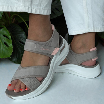 Womens Skechers 164078 Arch Fit 2.0 Sandal Sandals - Taupe