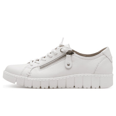 Womens Jana 23704 Side Zip Chunky Trainers - White