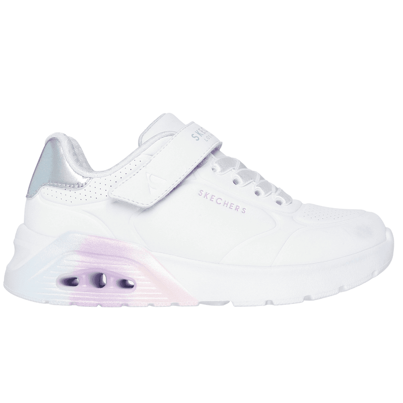 Girls Skechers Uno Lite 2.0 Vivid Trainers - White Multi