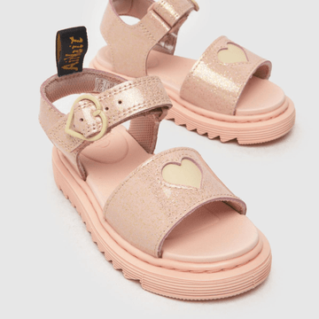 Dr Martens Toddlers Marlowe Hearts Sandals - Pink