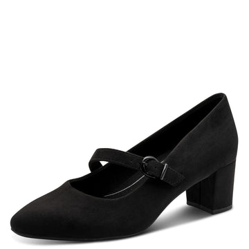 Womens Jana 24461 Block Heels - Black