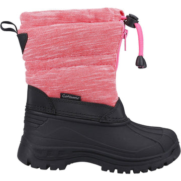 Kids Cotswold Bathford Snow Boots - Berry