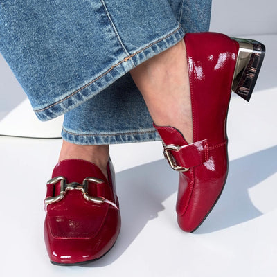 Womens Zanni & Co Zuluk Loafers - Cherry Patent