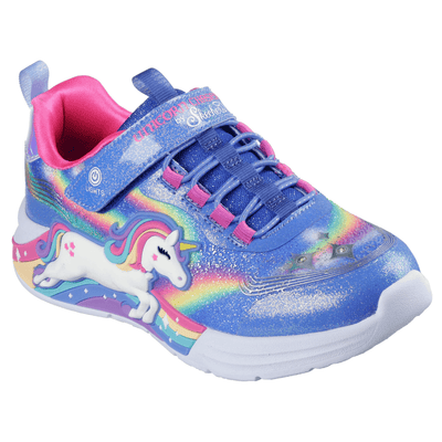 Skechers Infants S Lights Unicorn Chaser - Blue Multi