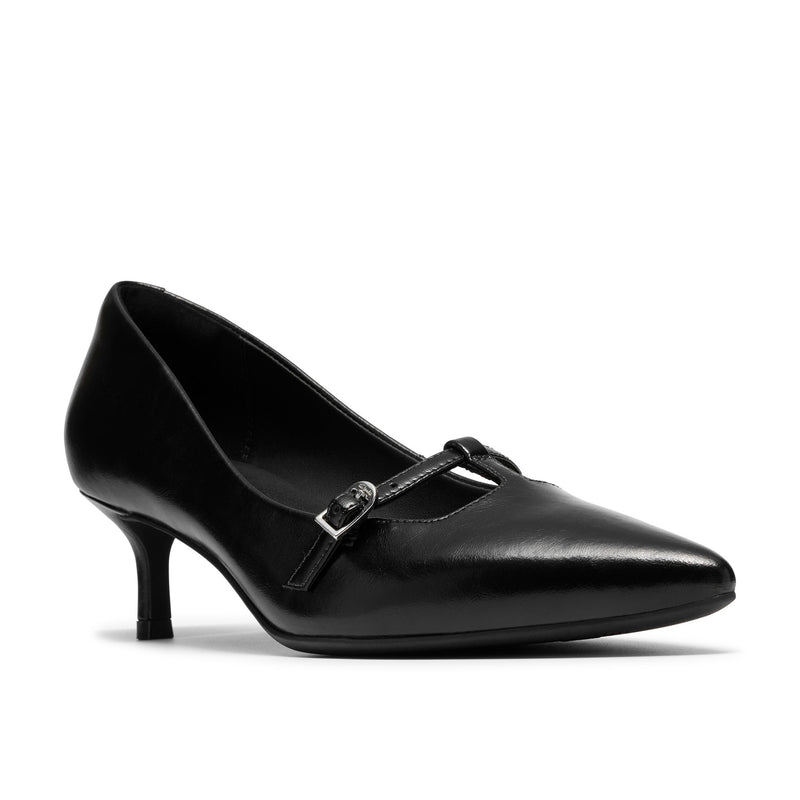 Womens Clarks Zarey Jane Black Heels - Black