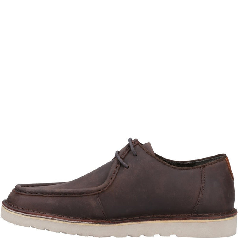 Mens Hush Puppies Otis Brown Casual Shoes - Brown