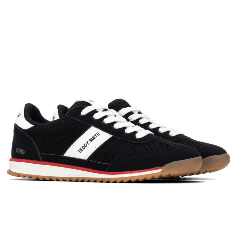 Womens Teddy Smith 120549 Suede Trainers - Black