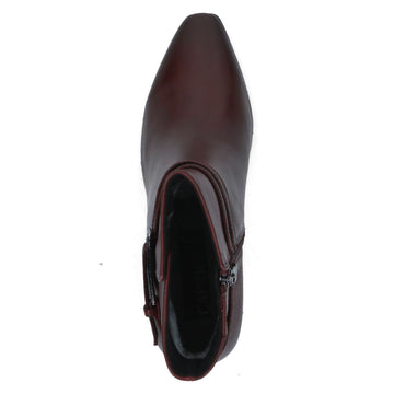 Womens Caprice 25317 Ankle Boots - Bordo