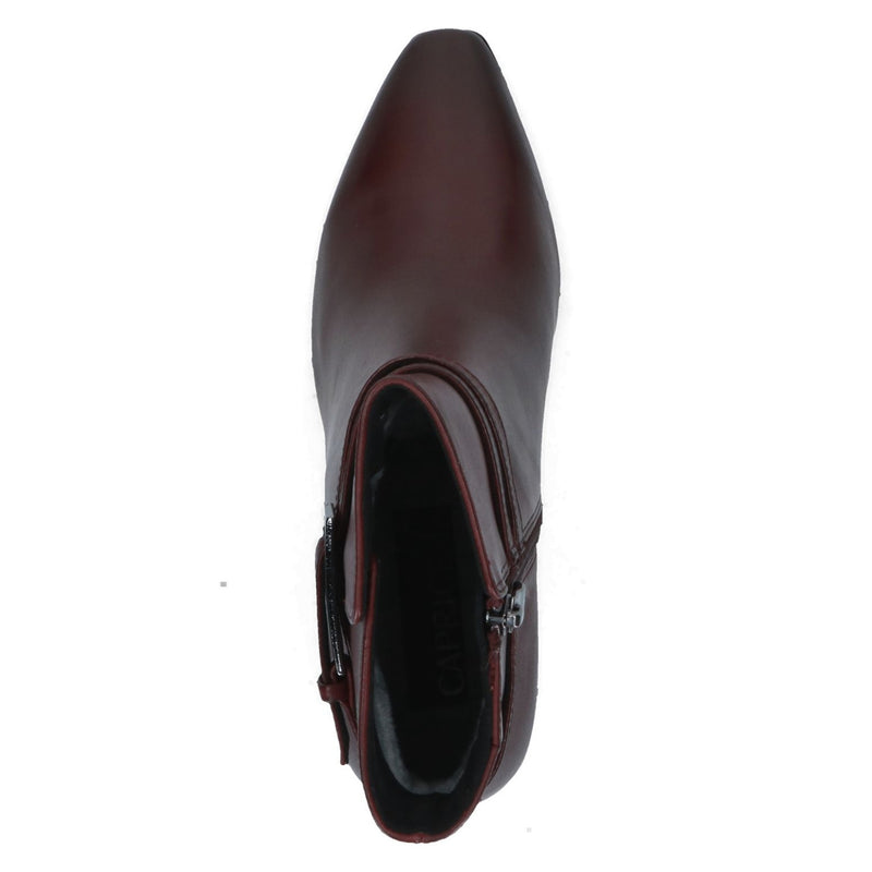 Womens Caprice 25317 Ankle Boots - Bordo