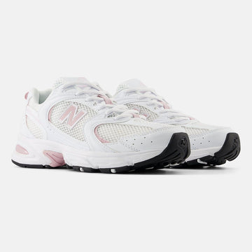 Unisex New Balance 530 Mesh Trainers - White with Pink
