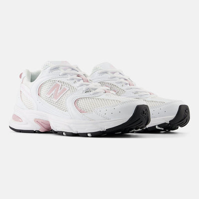 Unisex New Balance 530 Mesh Trainers - White with Pink