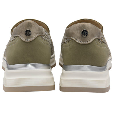 Womens Lotus ULS631 Khaki Florida Loafers - Khaki