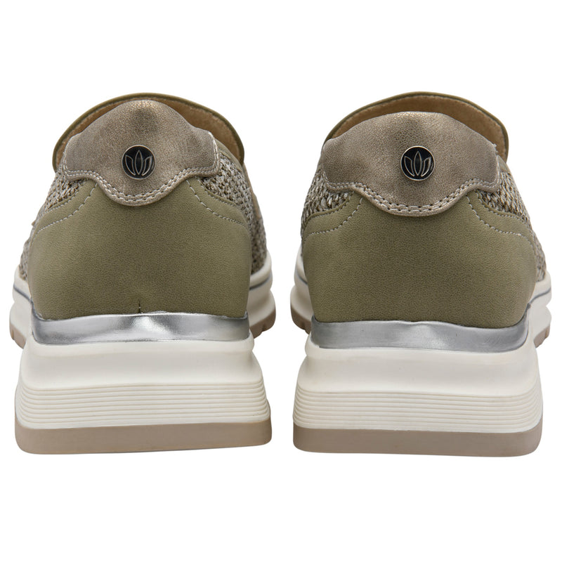 Womens Lotus ULS631 Khaki Florida Loafers - Khaki
