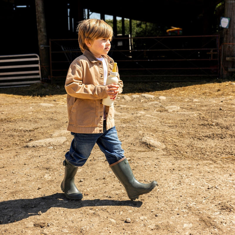 Kids Cotswold Bowldown Green Wellingtons - Green