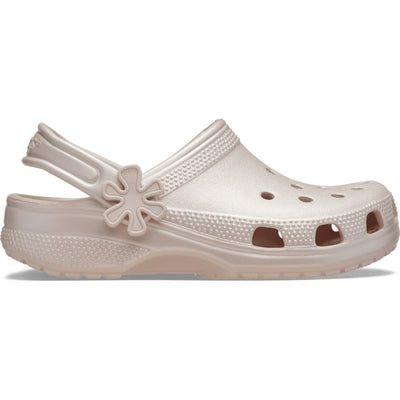 Junior Crocs Quartz Classic Pearl Shine Clogs - Quartz