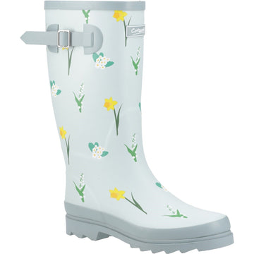 Womens Cotswold Wildflower Tall Wellingtons - Mint