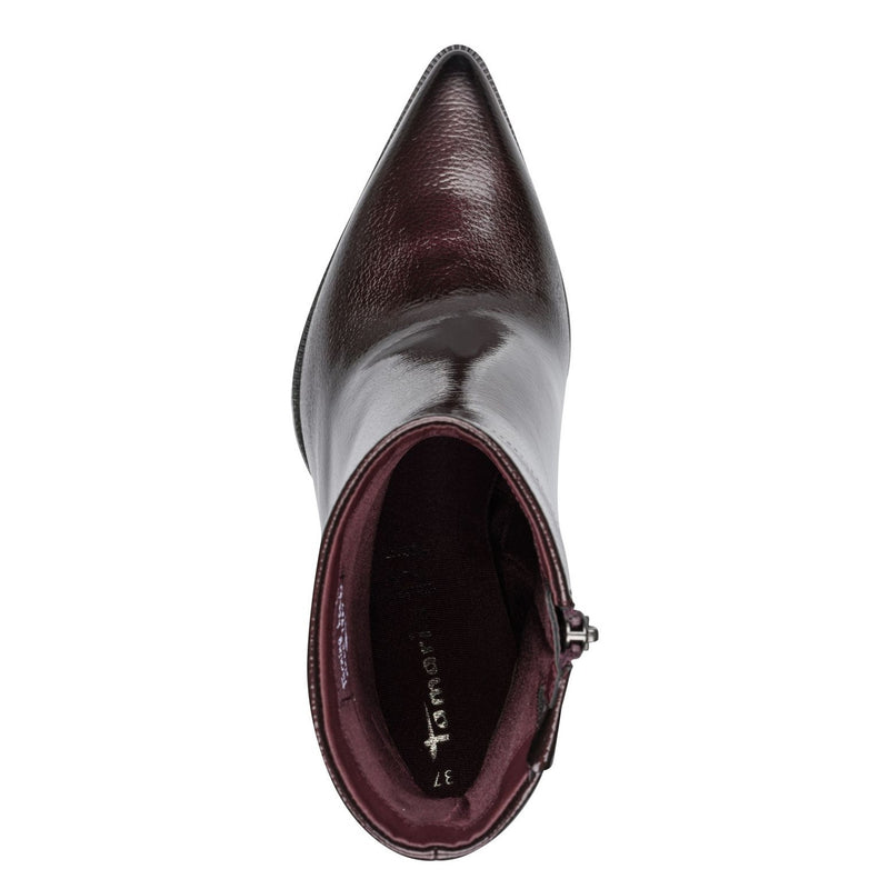 Womens Tamaris 25395 Ankle Boots - Merlot