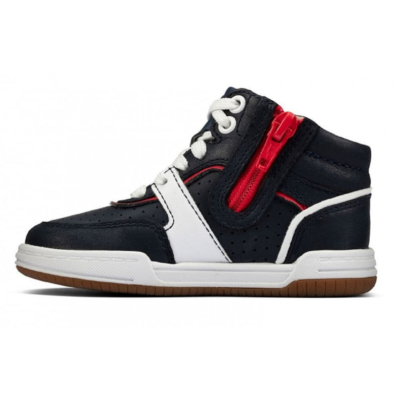 Infant Clarks Kids Fawn Peak High Top Trainers - Navy