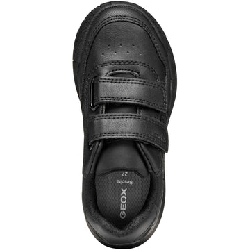 Junior Boys Geox RANN-E Black School Shoes - Black