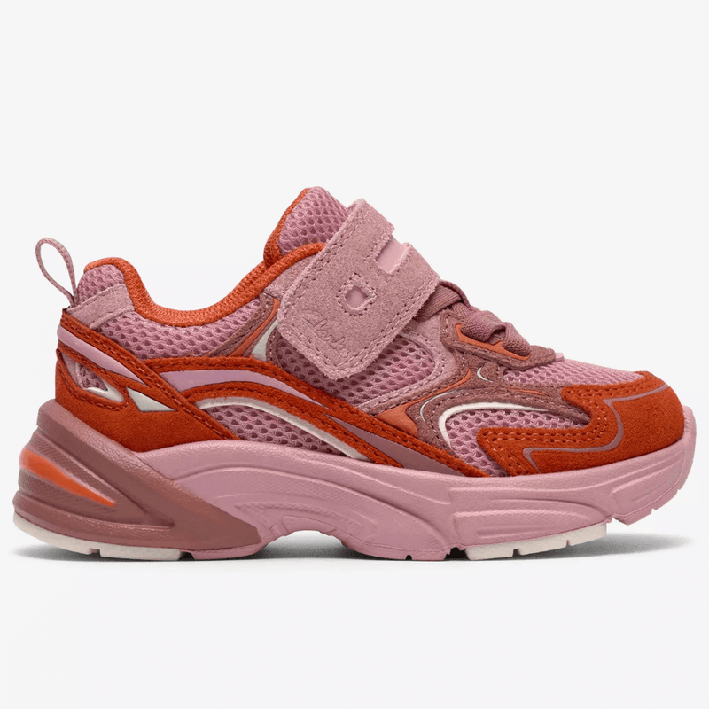 Infant Clarks Crafton Vibe Toddler Trainers - Pink