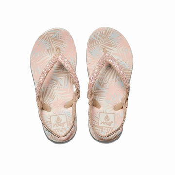 Reef Kids Infant Junior Little Stargazer Prints Flip Flops Sandals - Natural - Cream