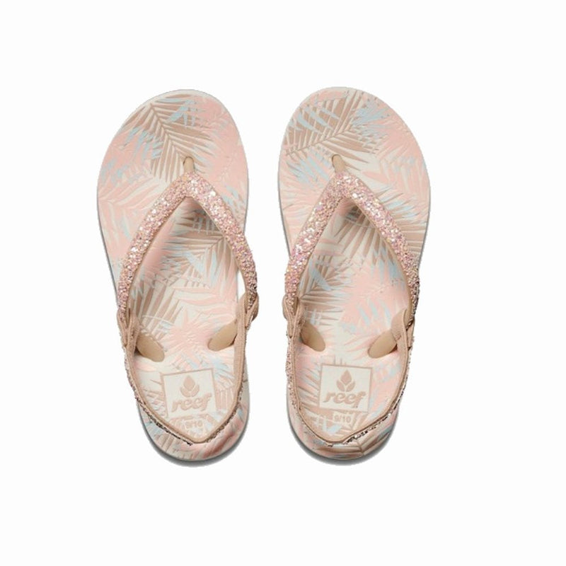 Reef Kids Infant Junior Little Stargazer Prints Flip Flops Sandals - Natural - Cream
