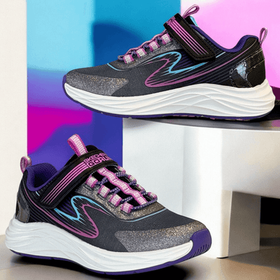 Skechers Girls Go Run Accelerate Trainers - Black Multi