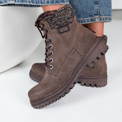Womens Rieker Y7621 Brown Boots - Brown