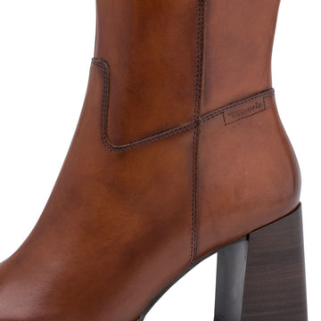 Womens Tamaris 25547 Long Boots - Cognac