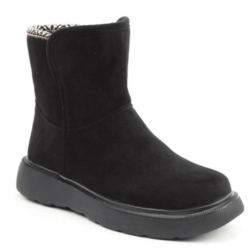 Womens Heavenly Feet Karla Stitch Booties - Black