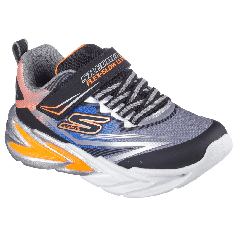 Infants Skechers S Lights Flex Glow Ultra - Black