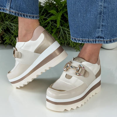 Womens Kate Appleby Disley Gold Platform Shoes - Gold