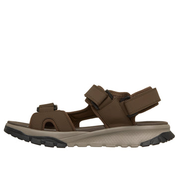 Mens Skechers 205724 Soft Velcro Wagner Sandal - Brown