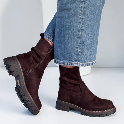 Womens Redz 250627 Brown Ankle Boots - Brown