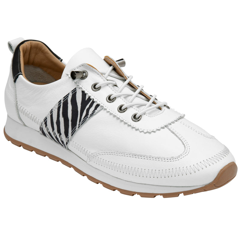 Womens Lotus ULS651 Lola Slip-On Trainers - White