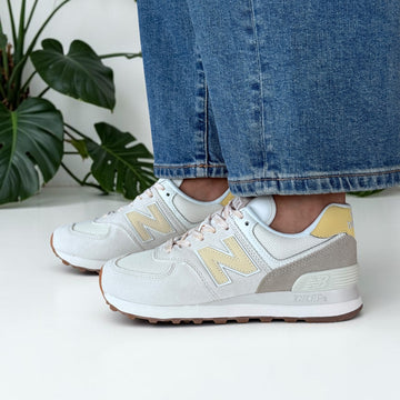 Womens New Balance W574 Trainers - Sea Salt
