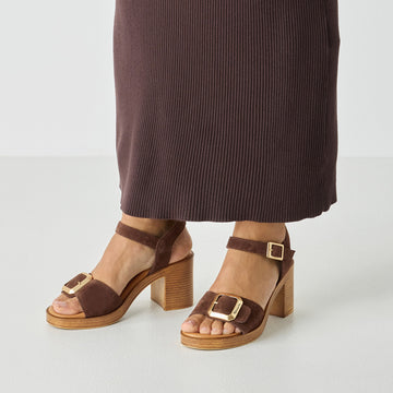 Womens Tamaris 28303 Heeled Sandals - Mocca