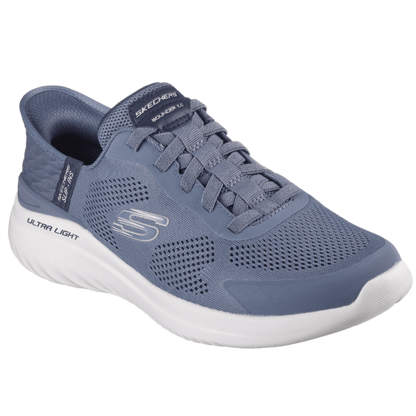 Mens Skechers Slip Ins Bounder Trainers Slate - Slate
