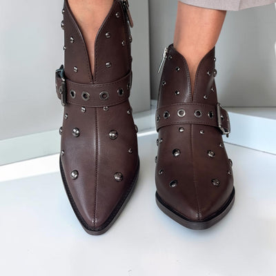 Womens Xti 146499 Brown Ankle Boots - Brown