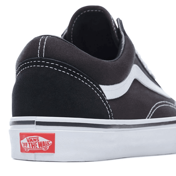 Womens Vans Old Skool Canvas Trainers - Black