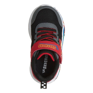 Toddler Boys Skechers Play Scene Black / Red Trainers - Black / Red
