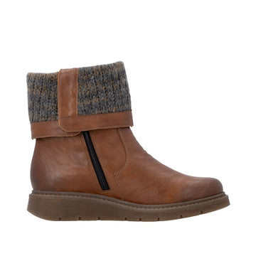 Womens Remonte D3976 Tan Boots - Tan
