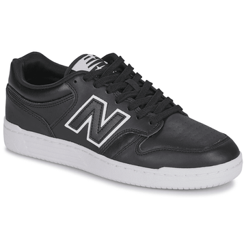 Womens Unisex New Balance 480 - Black with White
