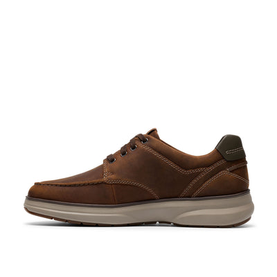 Mens Clarks Mullan Moc Casual Lace-up Shoe - Beeswax