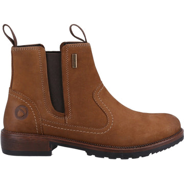 Womens Cotswold Laverton Ankle Boots - Tan