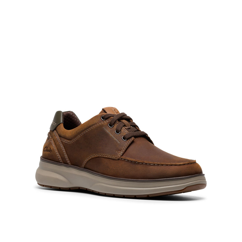 Mens Clarks Mullan Moc Casual Lace-up Shoe - Beeswax