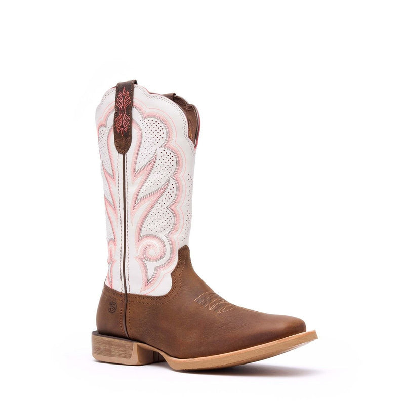 Womens Durango Lady Rebel Pro Trail Brown and White Boots - Trail Brown and White