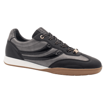 Womens Lloyd & Pryce Gaudin Suedette Gumsole Trainers - Stealth